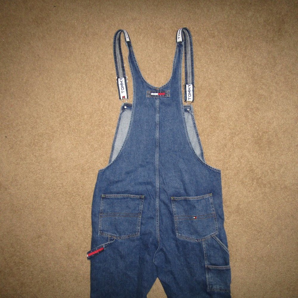 Tommy Hilfiger Overall Jeans 90s Denim 34 Dungaree - Picture 3 of 8